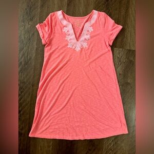 Lilly Pulitzer Maisy Embroidered T Shirt Dress